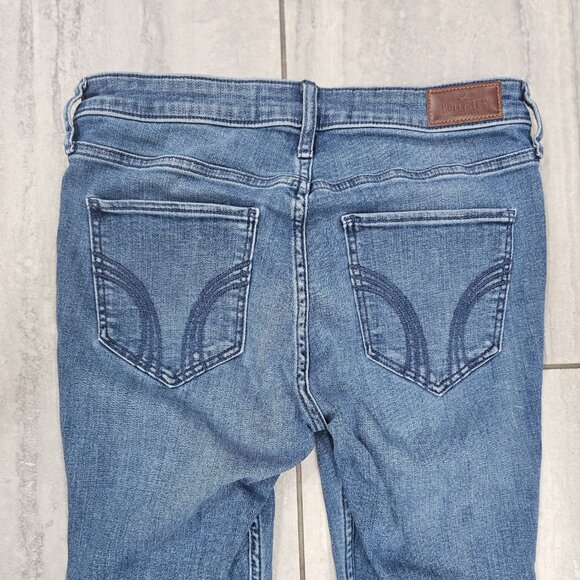 Hollister high rise crop super skinny jeans. Size 7R waist 28 inseam 26 - Picture 4 of 7